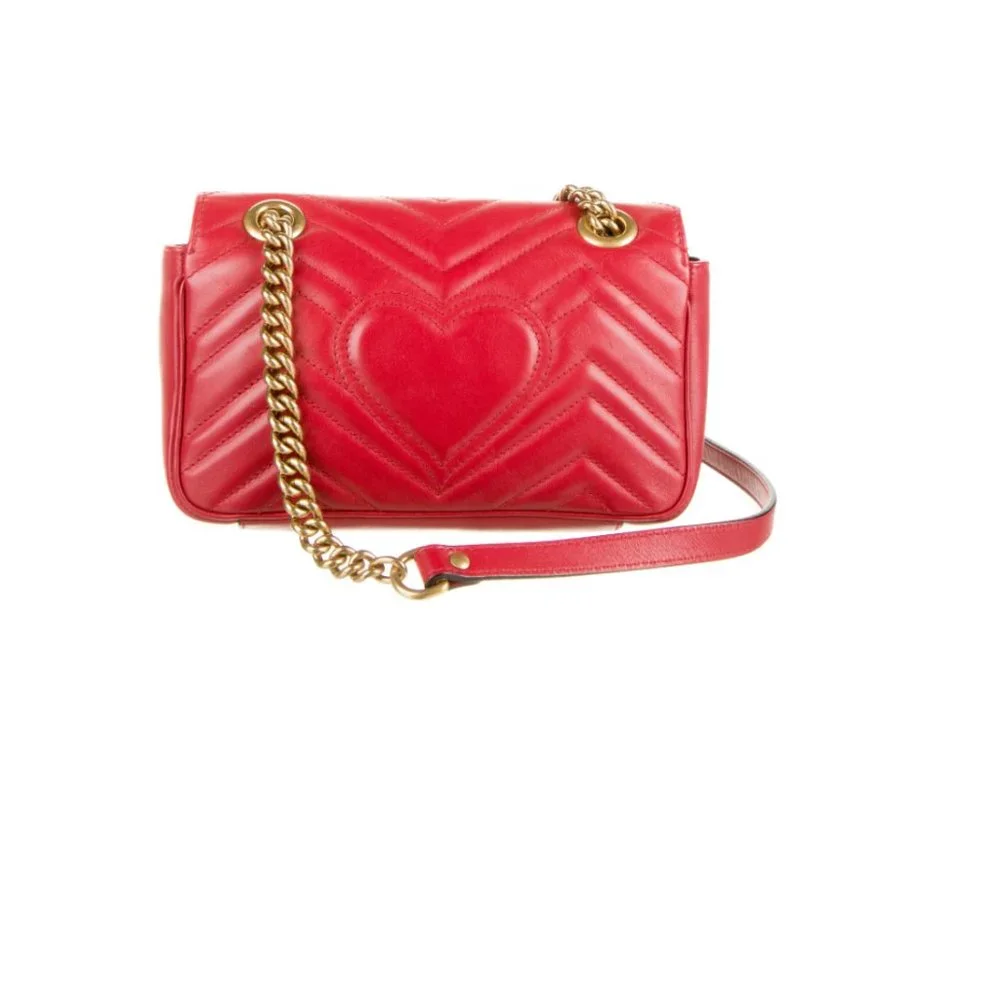 GUCCI Mini GG Marmont Matelassé Shoulder Bag 